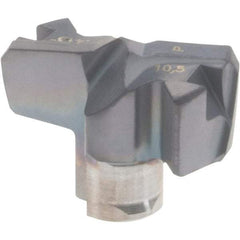 Iscar - Series FCP, 0.413" Diam Grade IC908 Replaceable Drill Tip - Carbide, TiAlN Finish, 10 Seat Size, Through Coolant - Apex Tool & Supply