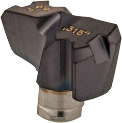 Iscar - Series FCP, 0.315" Diam Grade IC908 Replaceable Drill Tip - Carbide, TiAlN Finish, 8 Seat Size, Through Coolant - Apex Tool & Supply
