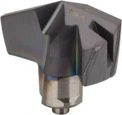 Iscar - Series ICP-2M, 0.764" Diam Grade IC908 140° Replaceable Drill Tip - Carbide, TiAlN Finish, 19 Seat Size, Through Coolant - Apex Tool & Supply