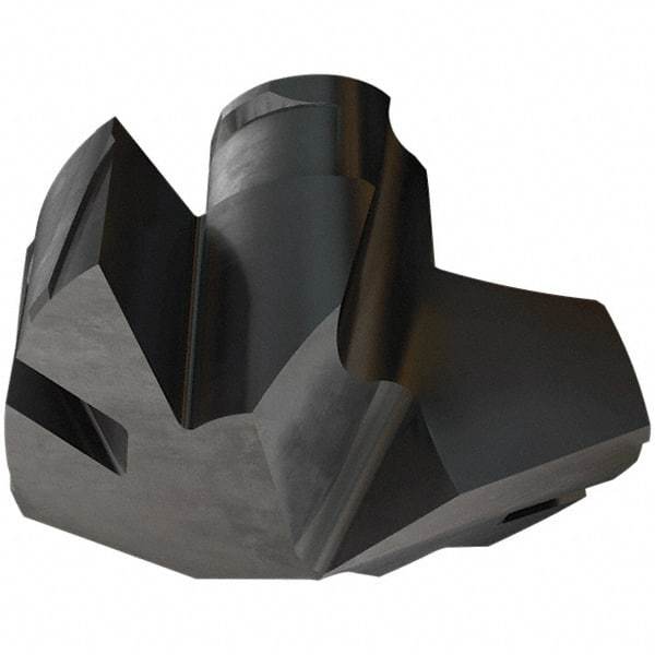 Iscar - Series ICP-2M, 0.606" Diam Grade IC908 140° Replaceable Drill Tip - Carbide, TiAlN Finish, 15 Seat Size, Through Coolant - Apex Tool & Supply