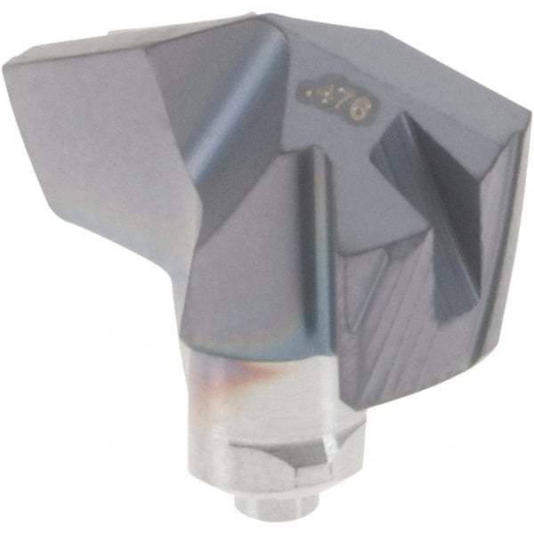 Iscar - Series ICP-2M, 0.476" Diam Grade IC908 140° Replaceable Drill Tip - Carbide, TiAlN Finish, 12 Seat Size, Through Coolant - Apex Tool & Supply