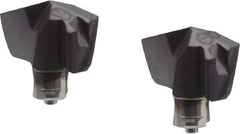 Iscar - Series ICP, 0.276" Diam Grade IC908 140° Replaceable Drill Tip - Carbide, TiAlN Finish, 7 Seat Size, Through Coolant - Apex Tool & Supply
