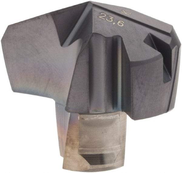 Iscar - Series ICK, 0.929" Diam Grade IC908 140° Replaceable Drill Tip - Carbide, TiAlN Finish, 23 Seat Size, Through Coolant - Apex Tool & Supply