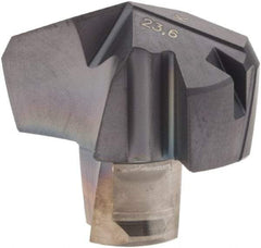 Iscar - Series ICK, 0.929" Diam Grade IC908 140° Replaceable Drill Tip - Carbide, TiAlN Finish, 23 Seat Size, Through Coolant - Apex Tool & Supply