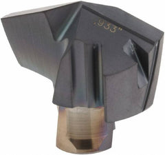 Iscar - Series ICM, 0.933" Diam Grade IC908 140° Replaceable Drill Tip - Carbide, TiAlN Finish, 23 Seat Size, Through Coolant - Apex Tool & Supply