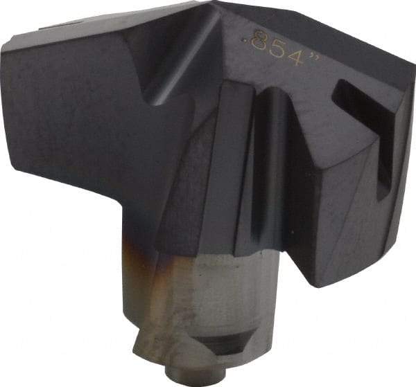 Iscar - Series ICM, 0.854" Diam Grade IC908 140° Replaceable Drill Tip - Carbide, TiAlN Finish, 21 Seat Size, Through Coolant - Apex Tool & Supply