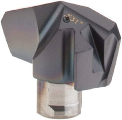 Iscar - Series ICK, 0.531" Diam Grade IC908 140° Replaceable Drill Tip - Carbide, TiAlN Finish, 13 Seat Size, Through Coolant - Apex Tool & Supply