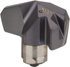 Iscar - Series ICK, 0.512" Diam Grade IC908 140° Replaceable Drill Tip - Carbide, TiAlN Finish, 13 Seat Size, Through Coolant - Apex Tool & Supply