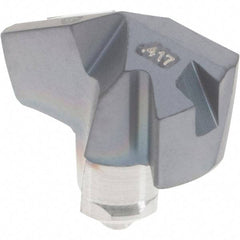 Iscar - Series ICP, 0.417" Diam Grade IC908 140° Replaceable Drill Tip - Carbide, TiAlN Finish, 10 Seat Size, Through Coolant - Apex Tool & Supply