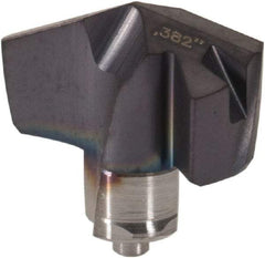 Iscar - Series ICM, 0.382" Diam Grade IC908 140° Replaceable Drill Tip - Carbide, TiAlN Finish, 9 Seat Size, Through Coolant - Apex Tool & Supply