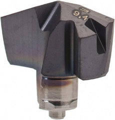 Iscar - Series ICM, 0.37" Diam Grade IC908 140° Replaceable Drill Tip - Carbide, TiAlN Finish, 9 Seat Size, Through Coolant - Apex Tool & Supply