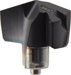 Iscar - Series ICP, 0.362" Diam Grade IC908 140° Replaceable Drill Tip - Carbide, TiAlN Finish, 9 Seat Size, Through Coolant - Apex Tool & Supply