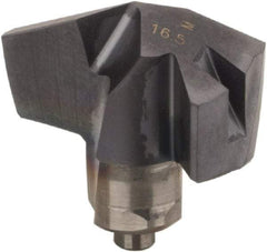 Iscar - Series ICM, 0.65" Diam Grade IC908 140° Replaceable Drill Tip - Carbide, TiAlN Finish, 16 Seat Size, Through Coolant - Apex Tool & Supply