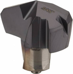 Iscar - Series ICK, 0.945" Diam Grade IC908 140° Replaceable Drill Tip - Carbide, TiAlN Finish, 24 Seat Size, Through Coolant - Apex Tool & Supply