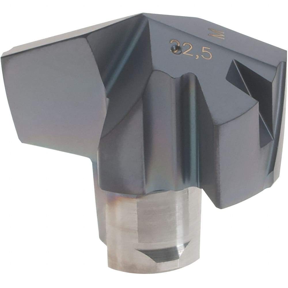 Iscar - Series ICM, 0.886" Diam Grade IC908 140° Replaceable Drill Tip - Carbide, TiAlN Finish, 22 Seat Size, Through Coolant - Apex Tool & Supply