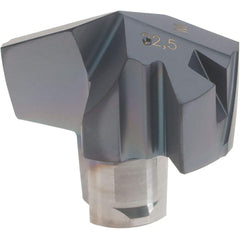 Iscar - Series ICM, 0.886" Diam Grade IC908 140° Replaceable Drill Tip - Carbide, TiAlN Finish, 22 Seat Size, Through Coolant - Apex Tool & Supply