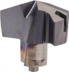 Iscar - Series ICM, 0.866" Diam Grade IC908 140° Replaceable Drill Tip - Carbide, TiAlN Finish, 22 Seat Size, Through Coolant - Apex Tool & Supply