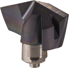 Iscar - Series ICM, 0.728" Diam Grade IC908 140° Replaceable Drill Tip - Carbide, TiAlN Finish, 18 Seat Size, Through Coolant - Apex Tool & Supply