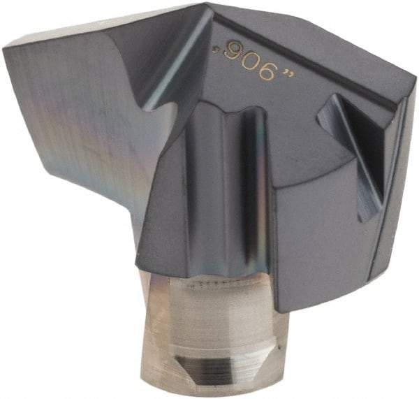 Iscar - Series ICP, 0.906" Diam Grade IC908 140° Replaceable Drill Tip - Carbide, TiAlN Finish, 23 Seat Size, Through Coolant - Apex Tool & Supply