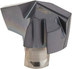 Iscar - Series ICP, 0.906" Diam Grade IC908 140° Replaceable Drill Tip - Carbide, TiAlN Finish, 23 Seat Size, Through Coolant - Apex Tool & Supply