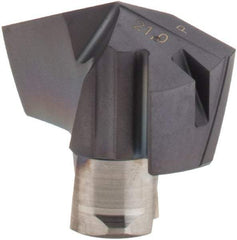 Iscar - Series ICP, 0.827" Diam Grade IC908 140° Replaceable Drill Tip - Carbide, TiAlN Finish, 21 Seat Size, Through Coolant - Apex Tool & Supply