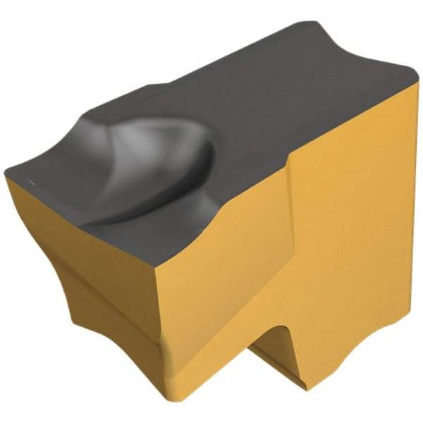 Iscar - TAG J IC808 Grade, 1/4" Cutting Width, Carbide Cutoff Insert - 4° Left Hand Lead Angle, 0.0138" Cnr Rad, TiAlN Coated, Single End - Apex Tool & Supply