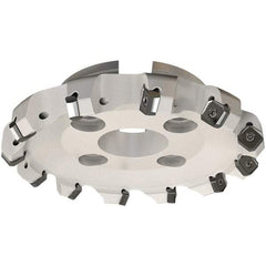 Iscar - 264.8mm Cut Diam, 60mm Arbor Hole, 7.15mm Max Depth of Cut, 45° Indexable Chamfer & Angle Face Mill - 15 Inserts, S845 SX.U 16.. Insert, Right Hand Cut, 15 Flutes, Series Helido - Apex Tool & Supply