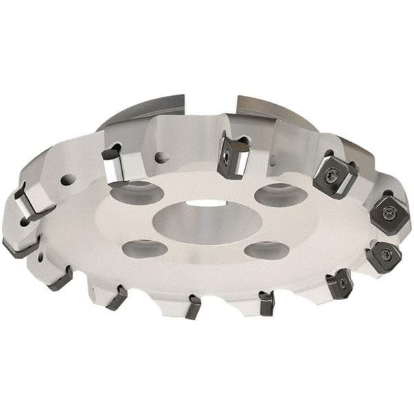 Iscar - 77.8mm Cut Diam, 22mm Arbor Hole, 7.15mm Max Depth of Cut, 45° Indexable Chamfer & Angle Face Mill - 5 Inserts, S845 SX.U 16.. Insert, Right Hand Cut, 5 Flutes, Through Coolant, Series Helido - Apex Tool & Supply