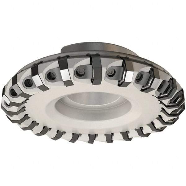 Iscar - 92mm Cut Diam, 27mm Arbor Hole, 5.5mm Max Depth of Cut, 45° Indexable Chamfer & Angle Face Mill - 10 Inserts, ONH.. Insert, Right Hand Cut, 10 Flutes, Series 16Mill - Apex Tool & Supply