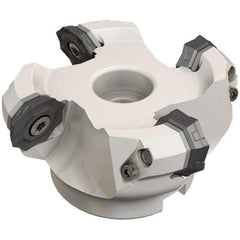 Iscar - 262.5mm Cut Diam, 60mm Arbor Hole, 4.6mm Max Depth of Cut, 42° Indexable Chamfer & Angle Face Mill - 15 Inserts, OF..\xB6RFM. 1905 Insert, Right Hand Cut, 15 Flutes, Series Heliocto - Apex Tool & Supply