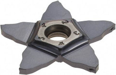 Iscar - PENTA34N200 J IC908 Grade, 2mm Cutting Width, Carbide Cutoff Insert - Neutral Lead Angle, 0.2mm Cnr Rad, TiAlN Coated, Other End - Apex Tool & Supply