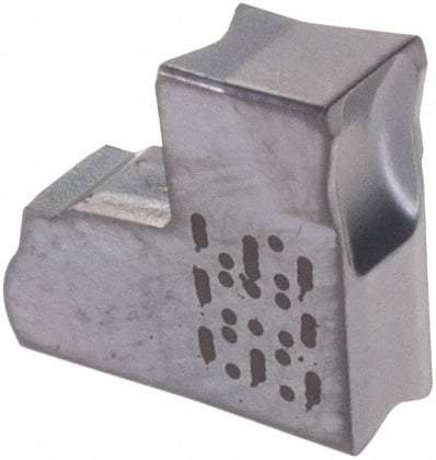 Iscar - TAG M IC908 Grade, 0.12" Cutting Width, Carbide Cutoff Insert - Neutral Lead Angle, 0.0079" Cnr Rad, TiAlN Coated, Single End - Apex Tool & Supply