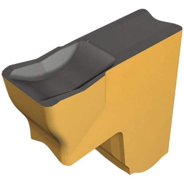 Iscar - TAG W IC808 Grade, 0.374" Cutting Width, Carbide Cutoff Insert - Neutral Lead Angle, 0.0197" Cnr Rad, TiAlN Coated, Single End - Apex Tool & Supply