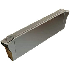 Iscar - DGR4003 J IC808 Grade, 0.1575" Cutting Width, Carbide Cutoff Insert - 4° Right Hand Lead Angle, 0.012" Cnr Rad, TiAlN Coated, Double End - Apex Tool & Supply