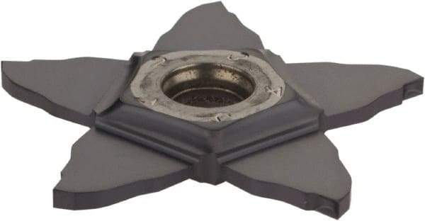 Iscar - PENTA PB IC908 Grade, 0.059" Cutting Width, Carbide Cutoff Insert - 0° Neutral Lead Angle, 0.006" Cnr Rad, TiAlN Coated, Other End - Apex Tool & Supply