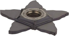 Iscar - PENTA PB IC908 Grade, 0.059" Cutting Width, Carbide Cutoff Insert - 0° Neutral Lead Angle, 0.006" Cnr Rad, TiAlN Coated, Other End - Apex Tool & Supply