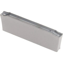 Iscar - DGN F IC908 Grade, 0.0866" Cutting Width, Carbide Cutoff Insert - Neutral Lead Angle, 0.008" Cnr Rad, TiAlN Coated, Double End - Apex Tool & Supply
