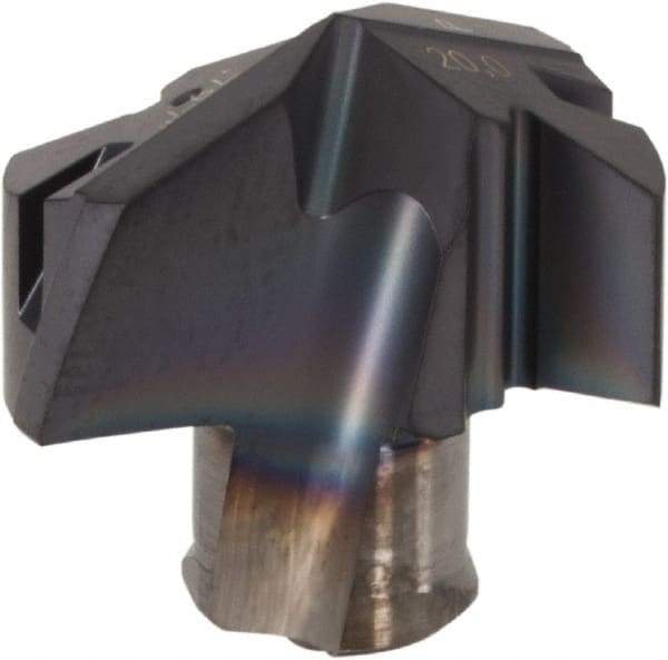 Iscar - Series ICP, 0.787" Diam Grade IC908 140° Replaceable Drill Tip - Carbide, TiAlN Finish, 20 Seat Size, Through Coolant - Apex Tool & Supply