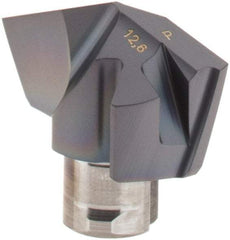 Iscar - Series ICP, 0.496" Diam Grade IC908 140° Replaceable Drill Tip - Carbide, TiAlN Finish, 12 Seat Size, Through Coolant - Apex Tool & Supply