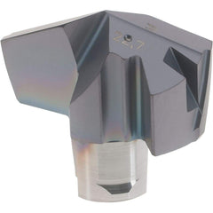 Iscar - Series ICM, 0.894" Diam Grade IC908 140° Replaceable Drill Tip - Carbide, TiAlN Finish, 22 Seat Size, Through Coolant - Apex Tool & Supply