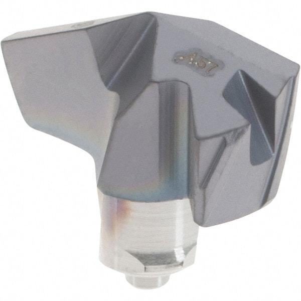 Iscar - Series ICP-2M, 0.457" Diam Grade IC908 140° Replaceable Drill Tip - Carbide, TiAlN Finish, 11 Seat Size, Through Coolant - Apex Tool & Supply