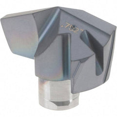 Iscar - Series ICP-2M, 0.752" Diam Grade IC908 140° Replaceable Drill Tip - Carbide, TiAlN Finish, 19 Seat Size, Through Coolant - Apex Tool & Supply