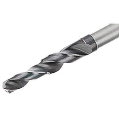 Iscar - 5mm 140° Solid Carbide Jobber Drill - TiAlN Finish, Right Hand Cut, Spiral Flute, Straight Shank, 79mm OAL, Standard Point - Apex Tool & Supply