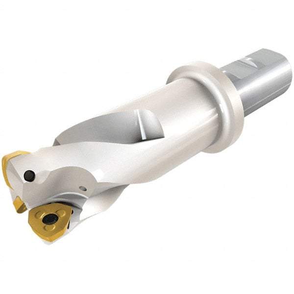 Iscar - 25mm Cut Diam, 0.059" Max Depth, 25mm Shank Diam, Weldon Shank Indexable High-Feed End Mill - Screw Holding Method, FF WOMT/WOCT, FF WOMW Insert, FF EW Toolholder, Through Coolant - Apex Tool & Supply
