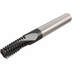Iscar - ISO, 0.4724" Cutting Diam, 4 Flute, Solid Carbide Helical Flute Thread Mill - Internal Thread, 26.3mm LOC, 84mm OAL, 12mm Shank Diam - Apex Tool & Supply