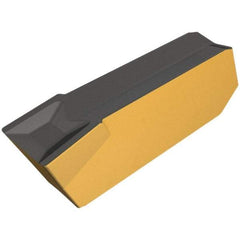 Iscar - 406GIMF Grade IC806, 4mm Cutting Width Carbide Grooving Insert - 2.4mm Max Depth of Cut, Neutral, 0.6mm Corner Radius, TiAlN Finish - Apex Tool & Supply