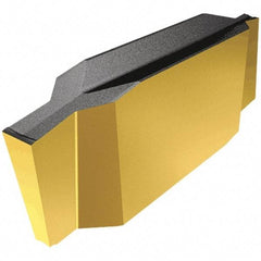 Iscar - 170010GIP Grade IC830, 1.7mm Cutting Width Carbide Grooving Insert - 3mm Max Depth of Cut, Neutral, 0.1mm Corner Radius, TiAlN Finish - Apex Tool & Supply