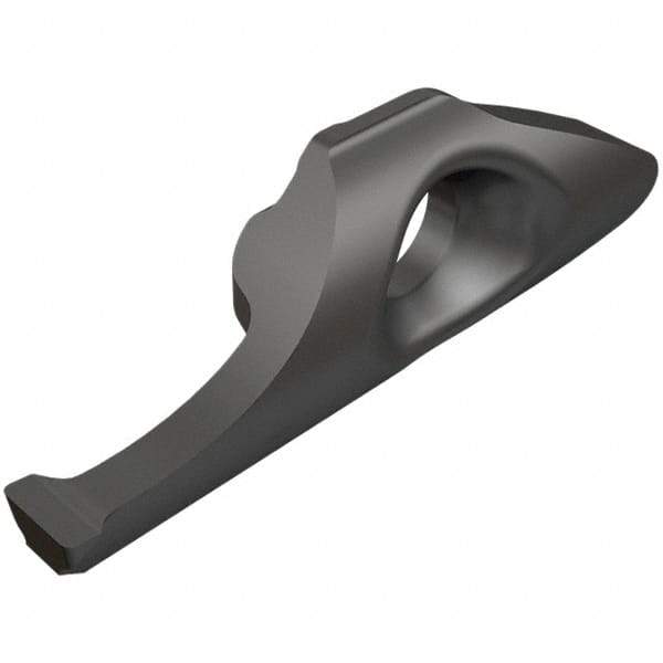 Iscar - 10200100MIFR Grade IC908, 2mm Cutting Width Carbide Grooving Insert - 9mm Max Depth of Cut, Neutral, 1mm Corner Radius, TiAlN Finish - Apex Tool & Supply