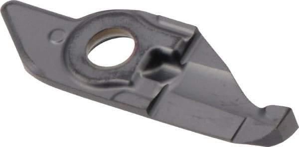 Iscar - 10250020MIFR Grade IC908, 2.5mm Cutting Width Carbide Grooving Insert - 9mm Max Depth of Cut, Neutral, 0.2mm Corner Radius, TiAlN Finish - Apex Tool & Supply