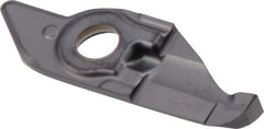 Iscar - 10250020MIFR Grade IC908, 2.5mm Cutting Width Carbide Grooving Insert - 9mm Max Depth of Cut, Neutral, 0.2mm Corner Radius, TiAlN Finish - Apex Tool & Supply